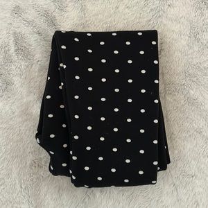 COZY brand fleece lined leggings XS/S in black polka dot (Warm)
